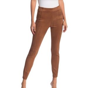 Brown Faux Suede Pants/Leggings